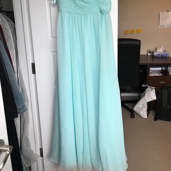 Long teal prom dress - Picture 6 of 7